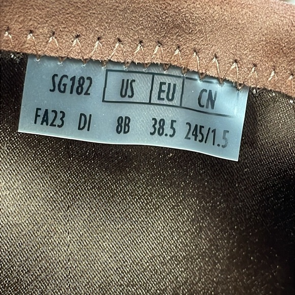 SOLD - New Stuart Weitzman Flareland Suede Over The Knee Boots Tan Sz 8 - Picture 13 of 14